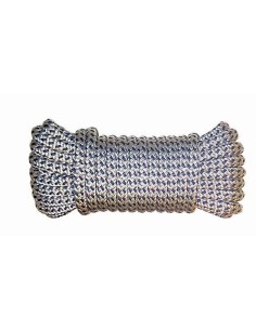 U-Rope Landvast Deluxe 12mm x 6m Wit/Navy | Shipsworld