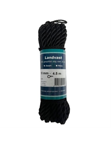 U-Rope Prijslandvast 10 mm x 4.5 m Zwart | Shipsworld