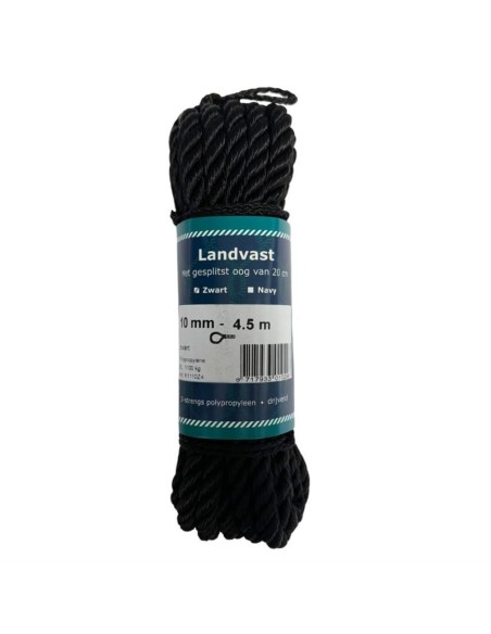 U-Rope Prijslandvast 10 mm x 4.5 m Zwart | Shipsworld