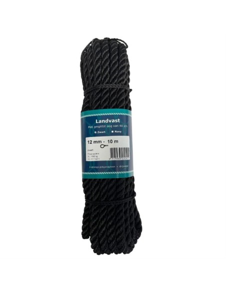 U-Rope Prijslandvast 12 mm x 10 m Zwart | Shipsworld