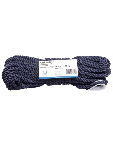 U-Rope Ankerlijn 12 mm 30 m Zwart | Shipsworld