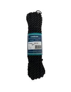 U-Rope Prijslandvast 12mm x 6m Zwart | Shipsworld
