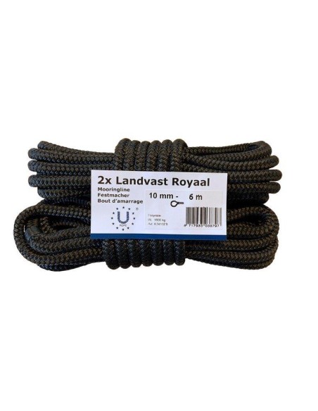 U-Rope Landvast Royaal 10 mm x 6 m Zwart (2) | Shipsworld