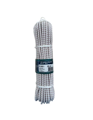 U-Rope Elastiek 6 mm Wit 25 m | Shipsworld