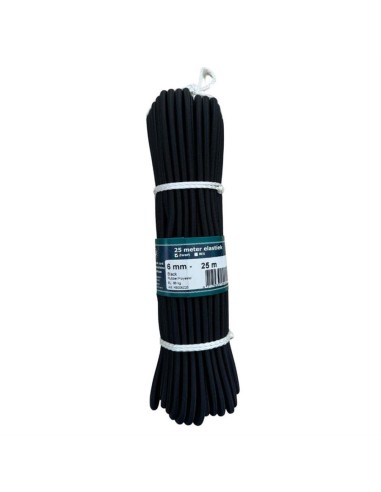 U-Rope Elastiek 6 mm Zwart 25 m | Shipsworld