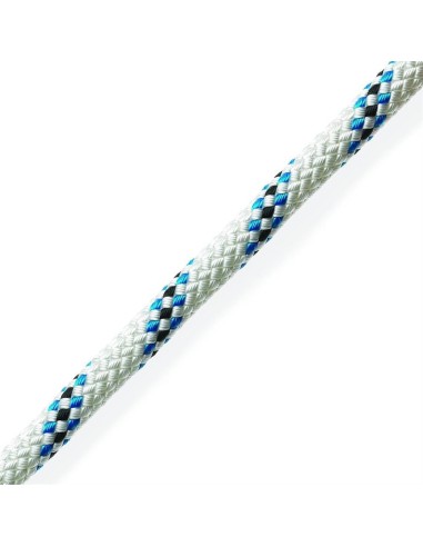 Marlowbraid 8 mm Wit/Blauw Touw | Shipsworld