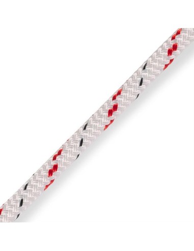 Marlow Doublebraid 10 mm Wit/Rood | Shipsworld