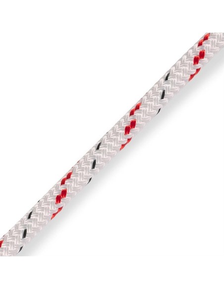 Marlow Doublebraid 10 mm Wit/Rood | Shipsworld
