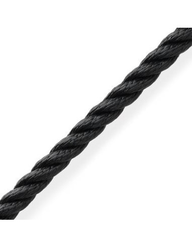 Marlow 3-Strengs Polyester 16 mm Zwart | Shipsworld