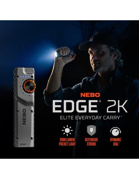 Nebo Zaklamp Edge 2K oplaadbaar | Shipsworld