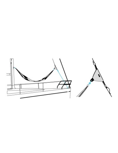 Blue Performance Lichtgewicht Hangmat | Shipsworld