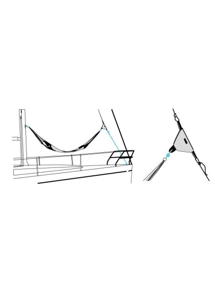 Blue Performance Lichtgewicht Hangmat | Shipsworld