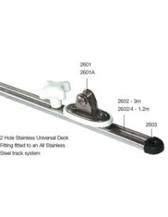 Makefast Slede met stopper voor RVS bimini rail | Shipsworld