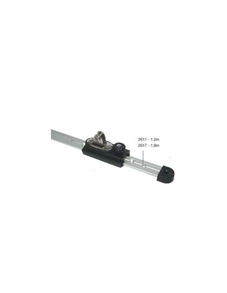 Makefast Bimini Rail Aluminium 25 mm 1.20m | Shipsworld