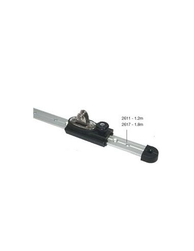 Makefast Bimini Rail Aluminium 25 mm 1.80 m | Shipsworld