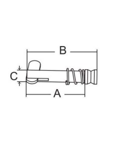 U-Hardware Dropnose Pin 6x33x40mm | Shipsworld 2