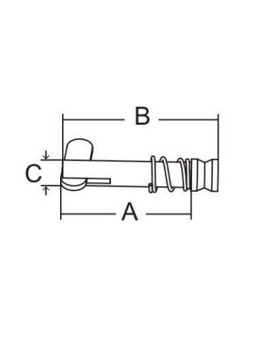 U-Hardware Dropnose Pin 6x33x40mm | Shipsworld