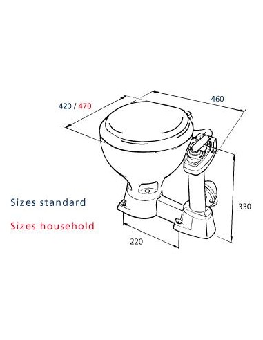 RM69 Handtoilet Sealock Grote Pot | Shipsworld