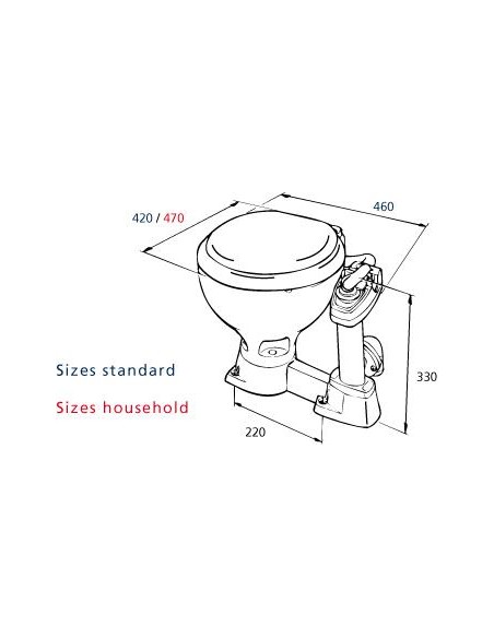 RM69 Handtoilet Sealock Grote Pot | Shipsworld