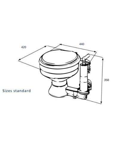 RM69 Handtoilet Sealock wit | Shipsworld