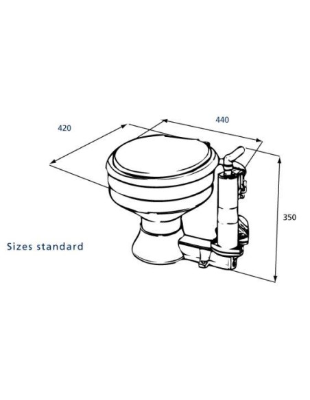 RM69 Handtoilet Sealock wit | Shipsworld