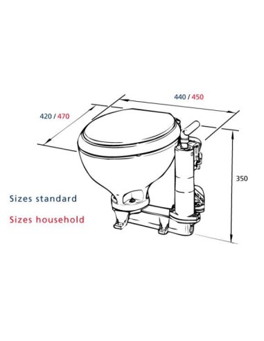 RM69 Handtoilet Grote Pot | Shipsworld