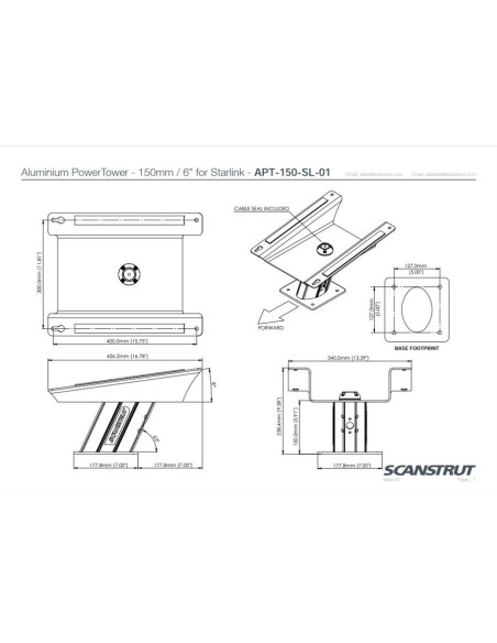 Scanstrut Starlink Montagesteun | Shipsworld