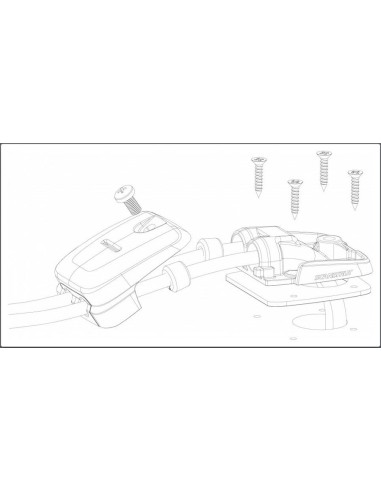 Scanstrut Dekdoorvoer Dubbele Kabel Zwart | Shipsworld