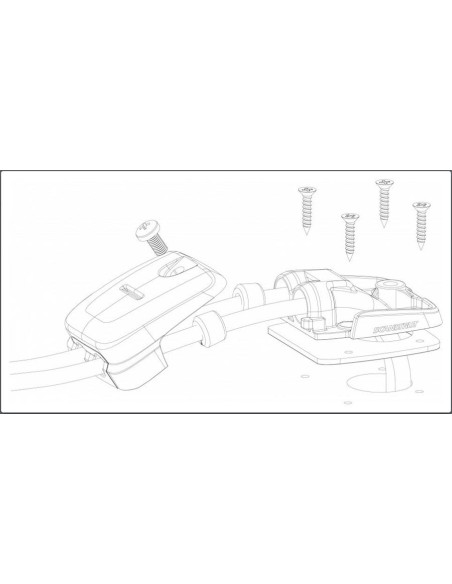 Scanstrut Dekdoorvoer Dubbele Kabel Zwart | Shipsworld