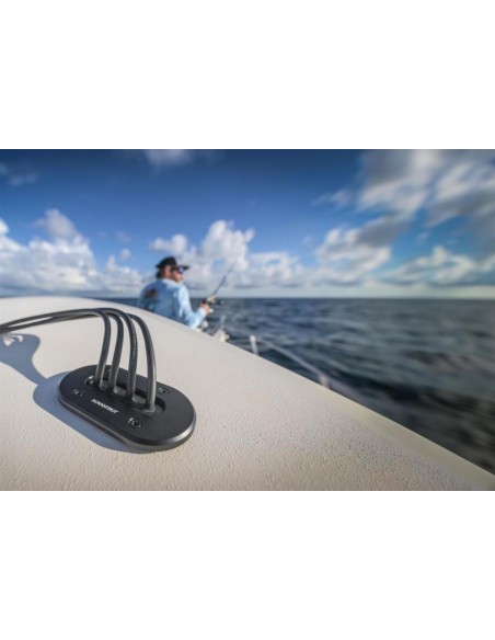 Scanstrut Dekdoorvoer LP Aluminium Zwart | Shipsworld