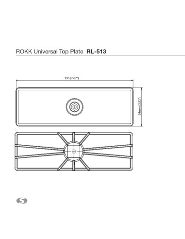 Scanstrut ROKK topplaat universeel | Shipsworld