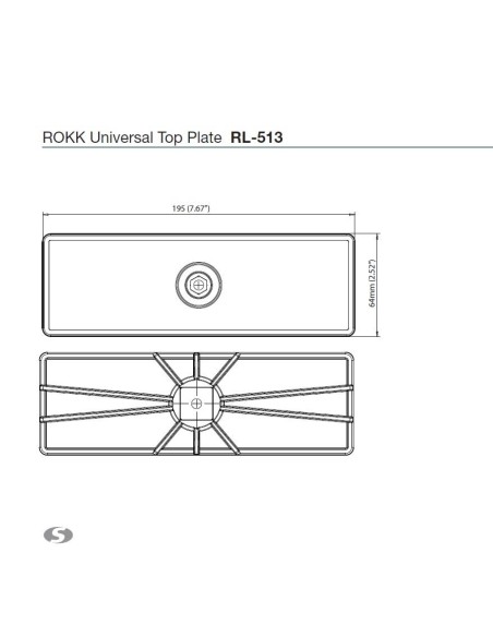 Scanstrut ROKK topplaat universeel | Shipsworld