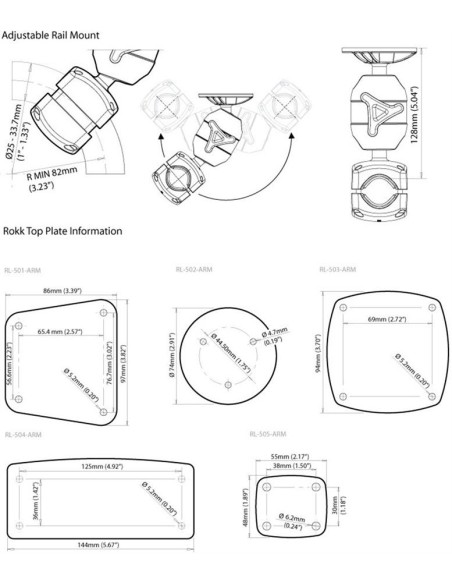 ROKK Midi buismontage Scanstrut | Shipsworld