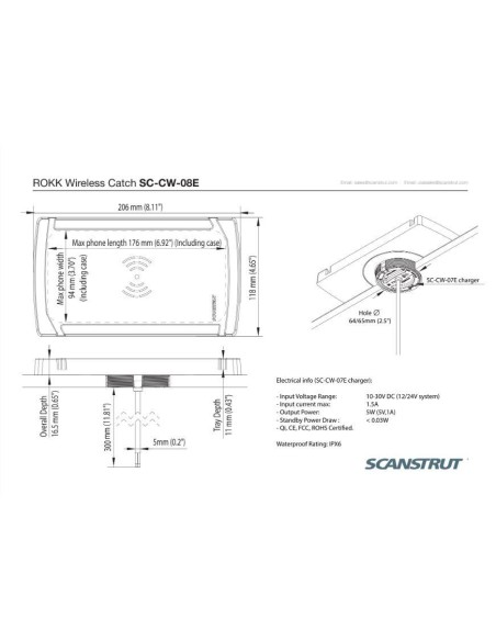 Scanstrut ROKK Wireless Catch 10W | Shipsworld