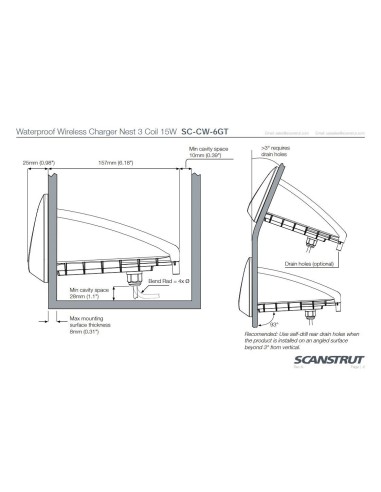 Scanstrut ROKK 3 Coil Nest oplader 15W | Shipsworld