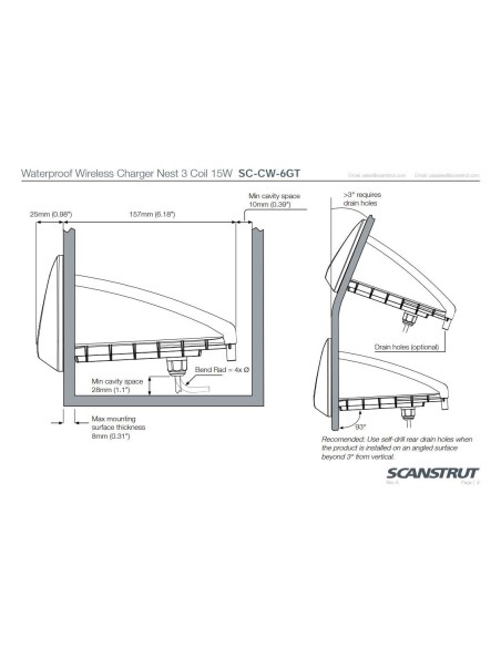 Scanstrut ROKK 3 Coil Nest oplader 15W | Shipsworld