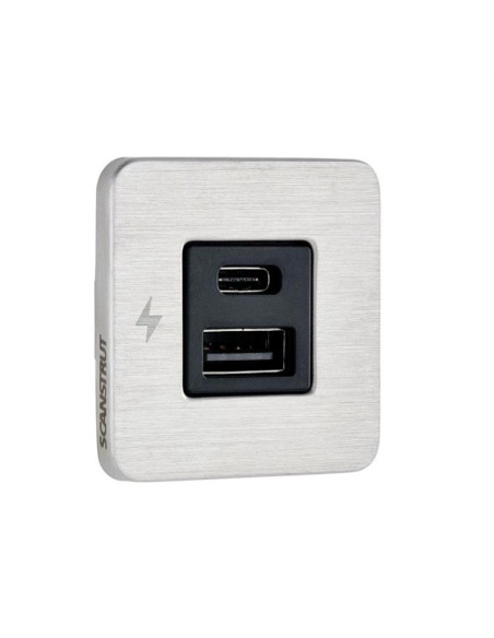 Scanstrut TILE USB-A / USB-C RVS 12/24V | Shipsworld