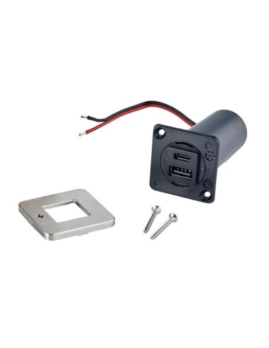 Scanstrut TILE USB-A / USB-C RVS 12/24V | Shipsworld
