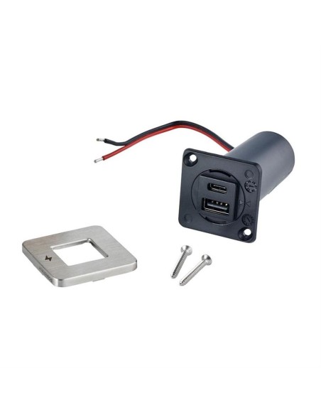 Scanstrut TILE USB-A / USB-C RVS 12/24V | Shipsworld