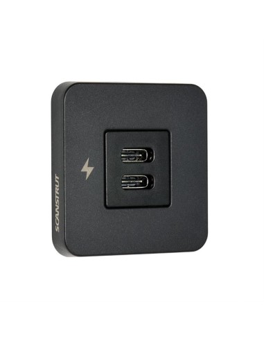 Scanstrut TILE USB-C Oplaadcontactdoos Zwart | Shipsworld