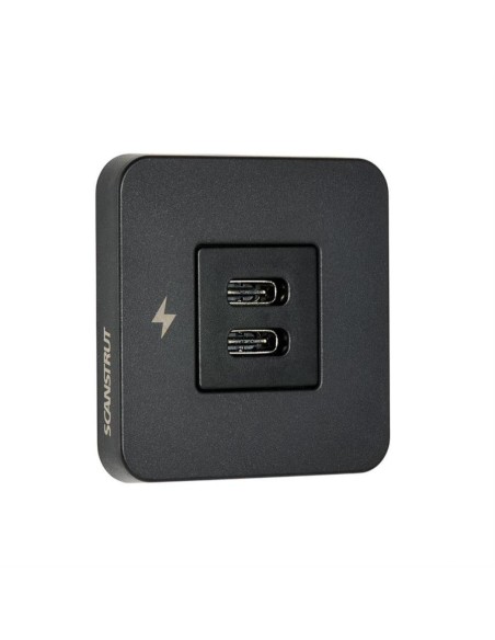 Scanstrut TILE USB-C Oplaadcontactdoos Zwart | Shipsworld