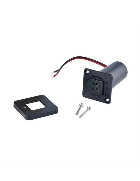 Scanstrut TILE USB-C Oplaadcontactdoos Zwart | Shipsworld
