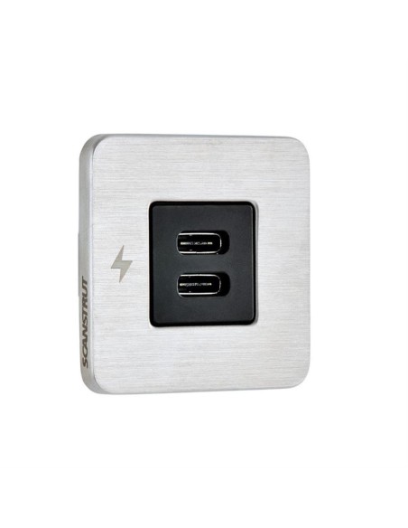 Scanstrut TILE USB-C Oplaadcontactdoos RVS | Shipsworld