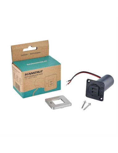 Scanstrut TILE USB-C Oplaadcontactdoos RVS | Shipsworld