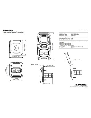 Scanstrut Ventura Anderson 50A Aansluiting | Shipsworld
