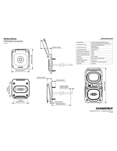 Scanstrut Ventura XT60 aansluiting | Shipsworld