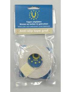 U-Rope Anti-sliptape Wit Grof 25mm x 5m | Shipsworld