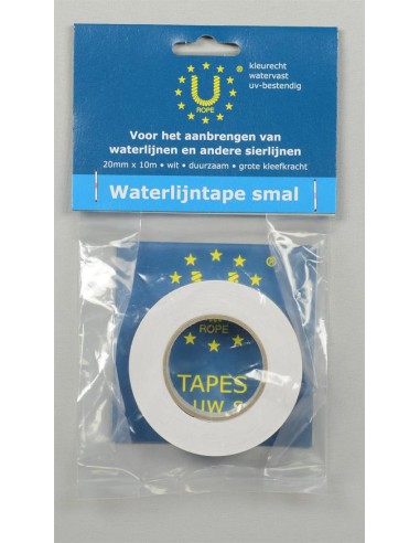 U-Rope Waterlijntape 20 mm x 10 m wit | Shipsworld