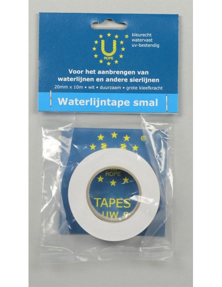 U-Rope Waterlijntape 20 mm x 10 m wit | Shipsworld