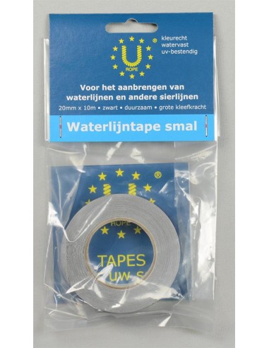 U-Rope Waterlijntape 20 mm x 10 m Zwart | Shipsworld
